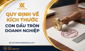 Quy định về kích thước con dấu tròn