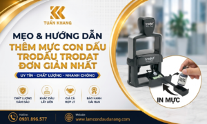 Hướng dẫn thêm mực con dấu Trodat