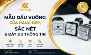 Mẫu dấu vuông cửa hàng