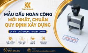 Mẫu dấu hoàn công mới nhất