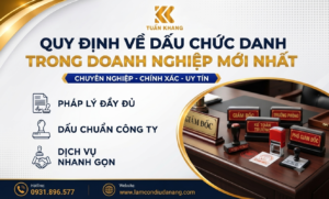 Quy định về dấu chức danh