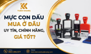 Mực con dấu mua ở đâu