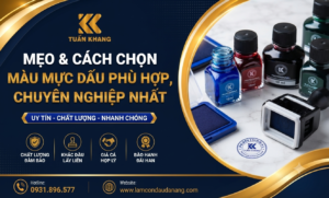 Cách chọn màu mực dấu phù hợp
