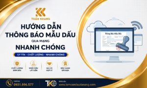 Hướng dẫn thông báo mẫu dấu qua mạng