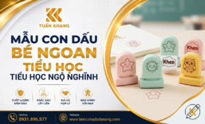 Mẫu con dấu bé ngoan tiểu học