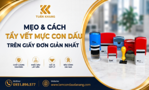 Cách tẩy vết mực con dấu trên giấy