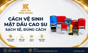 Cách vệ sinh mặt dấu cao su
